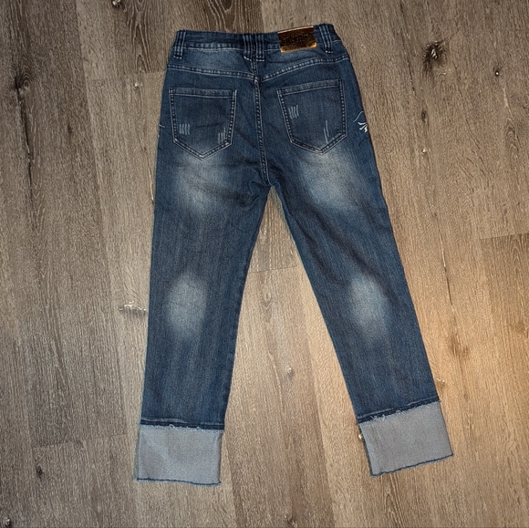 Desigual Embroidered Cropped Jeans/Capris - Picture 5 of 7